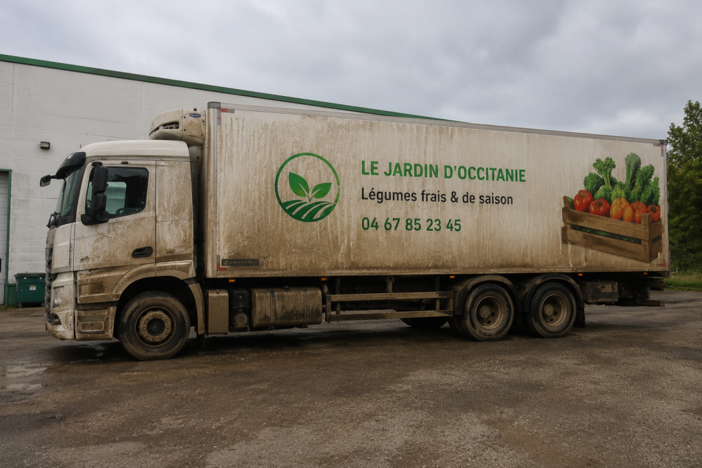 Lavage poids lourds et camions avant intervention Power Clean